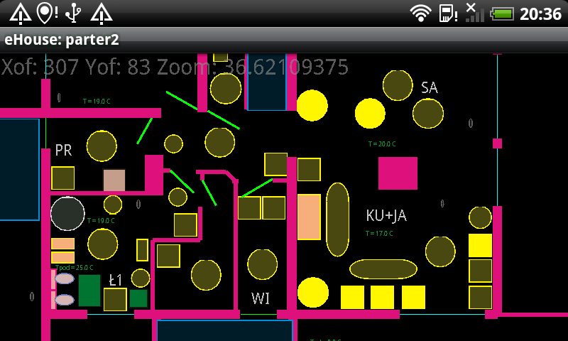  eHouse4Android - Smart House eHouse Visualization lossless image scaling based on a scalable SVG Vector Graphic Art 